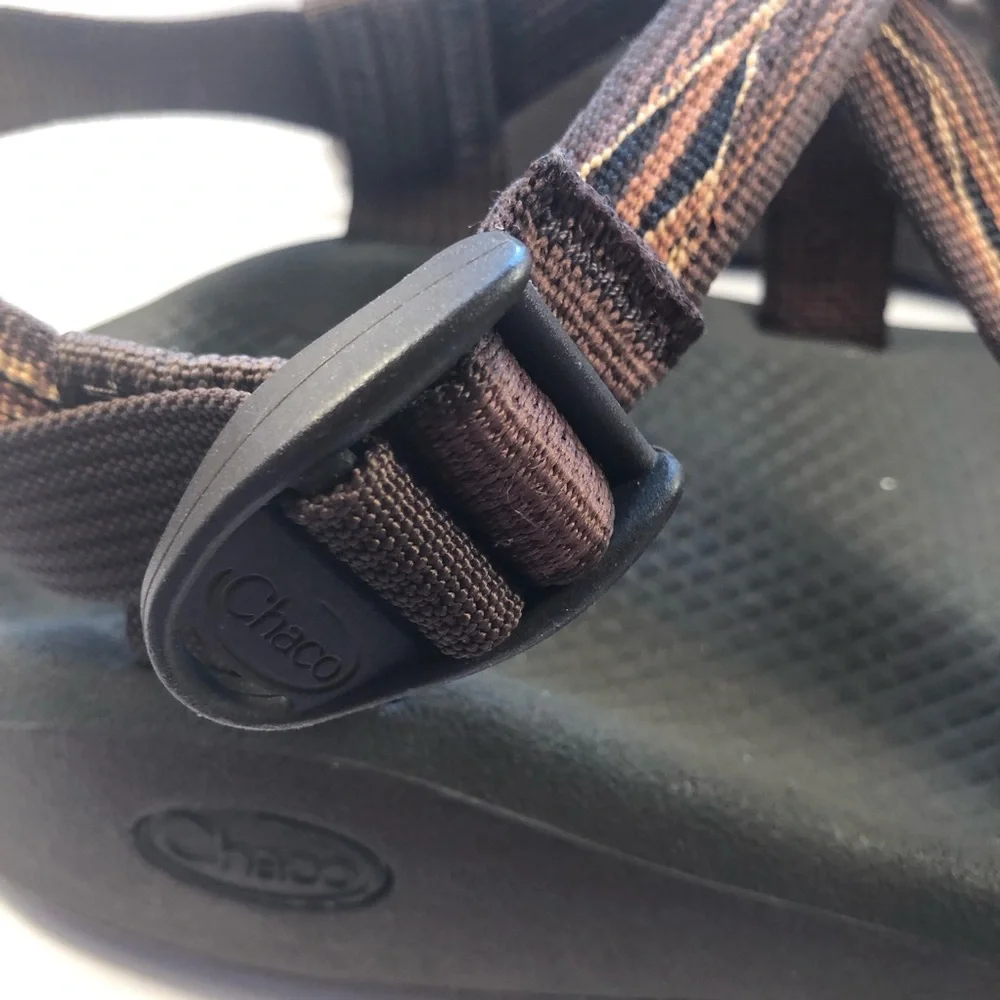 Men's Chaco Z/2 Rapid Pro Adjustable Strap Brown/Black and Tan Sandals Size 10 - Picture 4 of 9